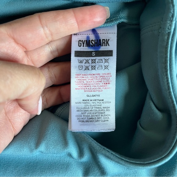 Gymshark 7/8 Training Leggings in Blue Small - Picture 6 of 6